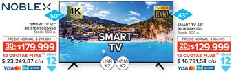 Carrefour NOBLEX SMART TV 50" 4K 91DK50X6550 oferta
