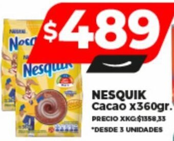 Supermayorista Vital NESQUIK Cacao x 360gr oferta