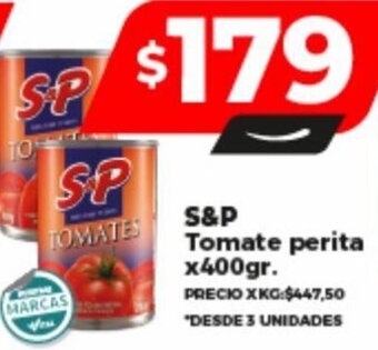 Supermayorista Vital S&P Tomate perita x400gr. oferta