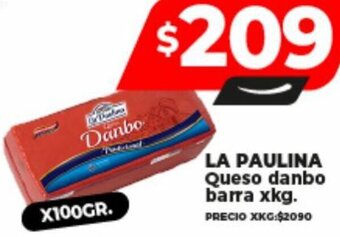 Supermayorista Vital LA PAULINA Queso danbo barra x 100kg oferta