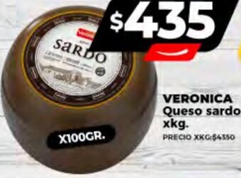 Supermayorista Vital VERONICA Queso sardo 100gr oferta