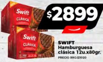 Supermayorista Vital SWIFT Hamburguesa clásica 12u x 80gr oferta