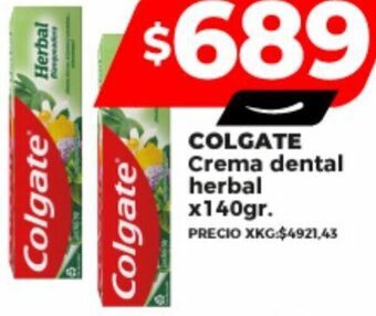 Supermayorista Vital COLGATE Crema dental herbal x140gr oferta