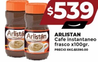 Supermayorista Vital ARLISTAN Cafe instantaneo frasco x100gr oferta