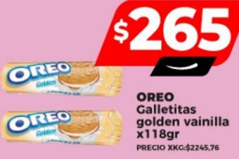 Supermayorista Vital OREO Galletitas golden vainilla x118gr oferta