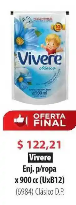 Vivere Enj. P Ropa x 900cc
