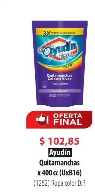 Parodi Ayudín Quitamanchas x 400cc oferta