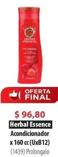 Parodi Herbal Essence Acondicionador x 160cc oferta