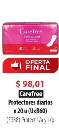 Carefree Protectores Diarios x 20u