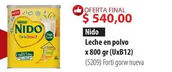 Parodi Nido Leche En Polvo x 800gr oferta