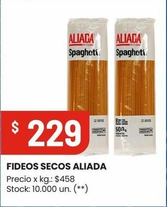 Changomas Fideos secos aliada oferta