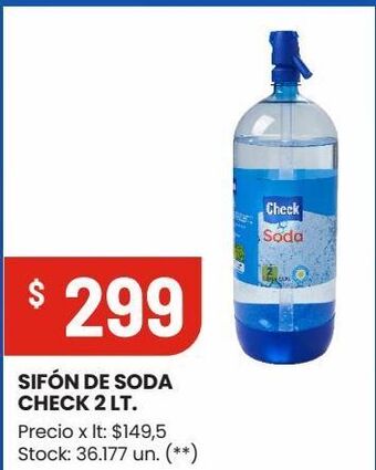Changomas Sifón de soda check 2l oferta