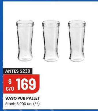 Changomas Vaso pub pallet oferta