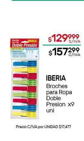 Nini Mayorista Iberia Broches Para Ropa Doble Presion x 9uni oferta