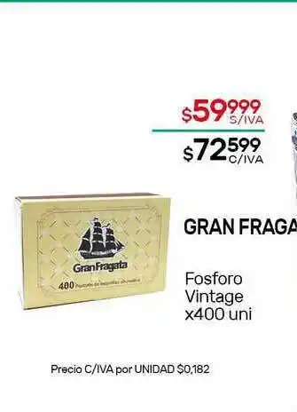 Nini Mayorista Gran Fragata Fosforo Vintage x 400uni oferta