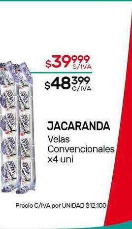 Nini Mayorista Jacaranda Velas Convencionales oferta