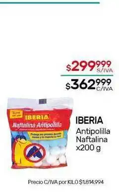 Nini Mayorista Iberia Antipolilla Naftalina x 200g oferta