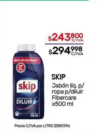 Nini Mayorista Jabón Líq. P Ropa P Diluir Fibercare x 500ml oferta