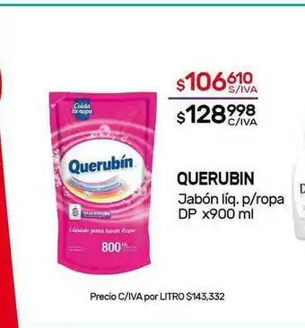 Nini Mayorista Querubin Jabón Líq. P Ropa Dp x 900ml oferta