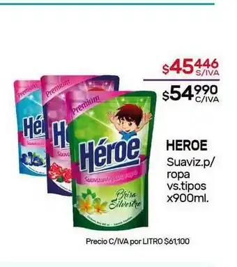 Nini Mayorista Heroe Suaviz. P Ropa x 900ml oferta