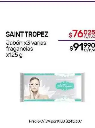 Nini Mayorista Saint Tropez Jabón x 125g oferta