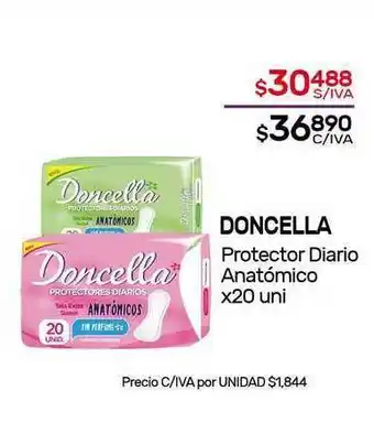 Nini Mayorista Doncella Protector Diario Anatómico x 20uni oferta