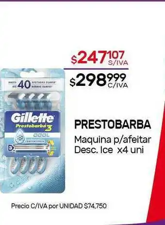 Nini Mayorista Prestobarba Maquina P Afeitar Desc. Ice x 4uni oferta
