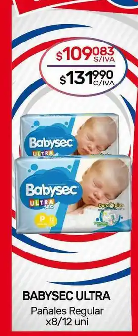 Nini Mayorista Babysec Ultra Pañales Regular x 8/21un oferta