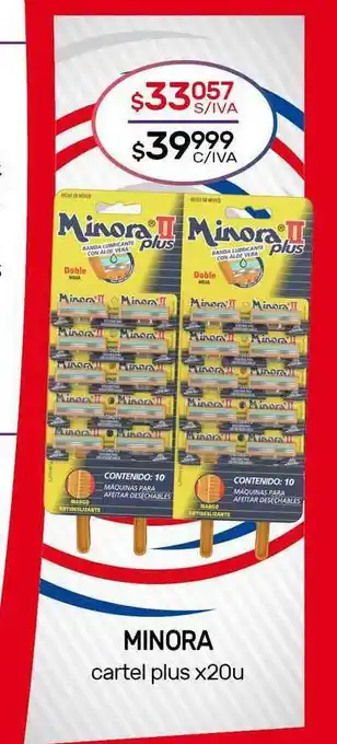 Nini Mayorista Minora Cartel Plus x 20u oferta