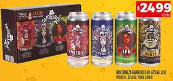 Supermercados DIA BOX CERVEZA RAMBLERS 473ML oferta