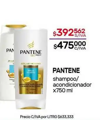 Pantene Shampoo Acondicionador x 750ml