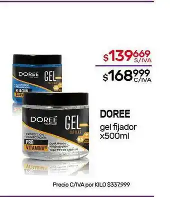 Nini Mayorista Doree Gel Fijador x 500ml oferta