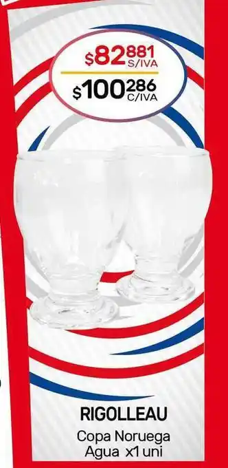Nini Mayorista Rigolleau Copa Noruega Agua x 1uni oferta