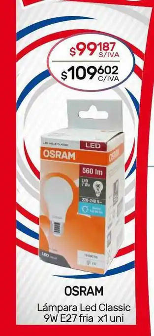 Nini Mayorista Osram Lámpara Led Classic 9w E27 Fria x 1uni oferta