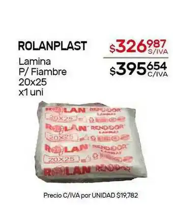 Nini Mayorista Rolanplast Lamina P Fiambre 20x25 x 1uni oferta