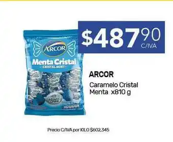 Nini Mayorista Arcor Caramelo Cristal Menta x 810g oferta