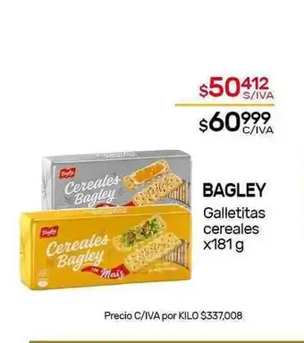 Nini Mayorista Bagley Galletitas Cereales x 181g oferta
