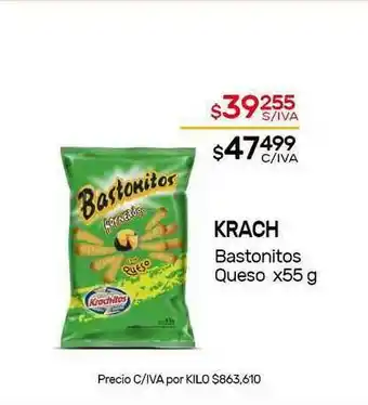 Nini Mayorista Krach Bastonitos Queso x 55g oferta