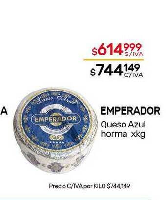 Nini Mayorista Emperador Queso Azul Horma xkg oferta