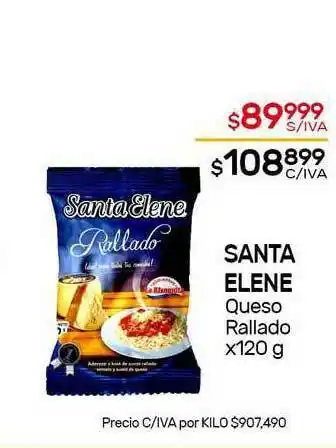Nini Mayorista Santa Elene Queso Rallado x 120g oferta