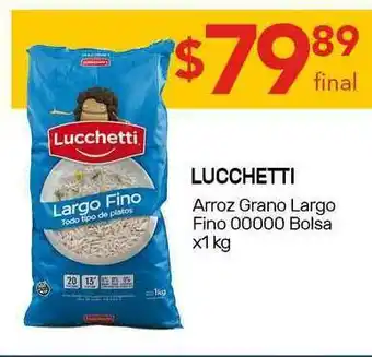Nini Mayorista Lucchetti Arroz Grano Largo Fino 00000 Bolsa x 1kg oferta