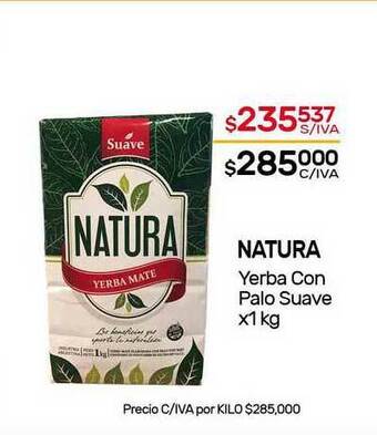Nini Mayorista Natura Yerba Con Palo Suave x 1kg oferta