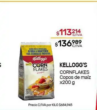 Nini Mayorista Kellogg's Cornflakes Copos De Maíz x 200g oferta