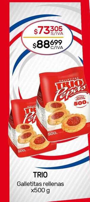 Nini Mayorista Trio Galletitas Rellenas x 500g oferta