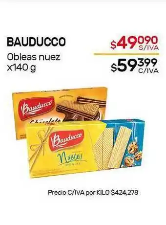Nini Mayorista Bauducco Obleas Nuez x 140g oferta