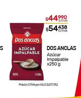 Nini Mayorista Dos Anclas Azúcar Impalpable x 250g oferta