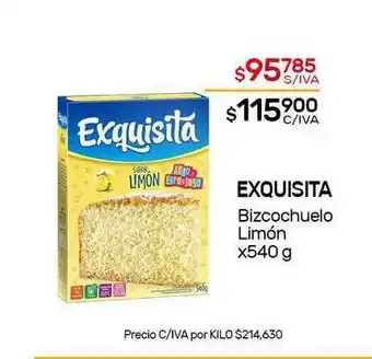 Nini Mayorista Exquisita Bizcochuelo Limón x 540g oferta