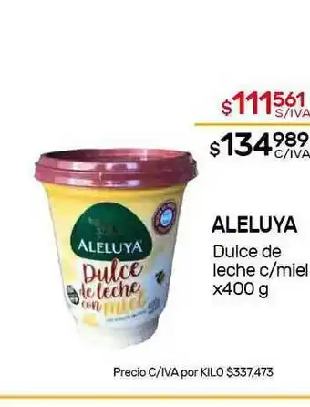 Nini Mayorista Aleluya Dulce De Leche C Miel x 400g oferta