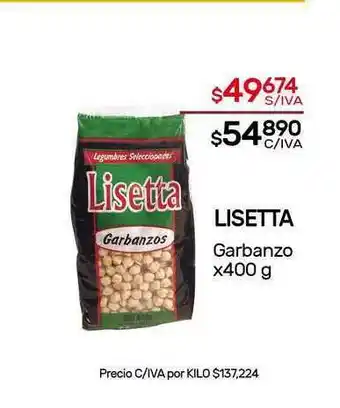 Nini Mayorista Lisetta Garbanzo x 400g oferta