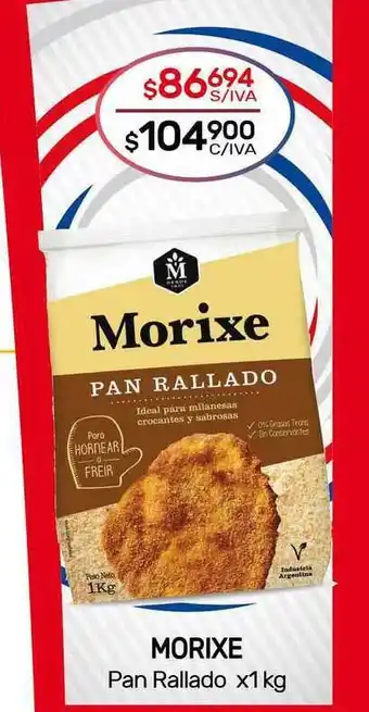 Nini Mayorista Morixe Pan Rallado x 1kg oferta